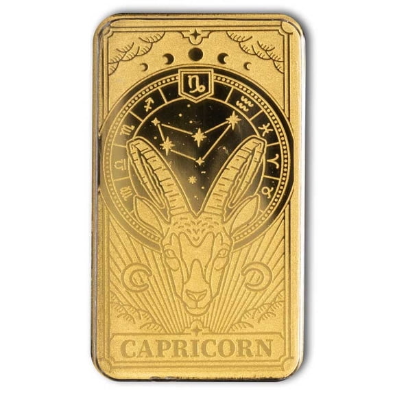 Solomon Islands 1/200 oz Gold Zodiac Ingot (Capricorn)