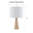 thumbnail image 4 of Posh Living Brynlie Table Lamp 5ft Power Cord USB Charger White, 4 of 9