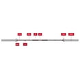 thumbnail image 4 of XMARK 7' Olympic Barbell, Weight Bar for 2" Olympic Weights, Chrome with Black Manganese Phosphate Shaft, 28 mm Grip, 4 of 5