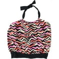 thumbnail image 2 of Womens Striped Bandini Swim Top pink 14, 2 of 2