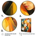 thumbnail image 3 of Designart "Islam Prayer Culture in Yellow and Orange III" Spiritual Framed Wall Art - Global Yellow Islam Entryway Framed Wall Art Print, 3 of 6
