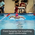 thumbnail image 3 of WRITWAA snorkel swimming training 1 Set Rosy Plastic Front Mounted Snorkel Gear for Swim Training and Open Water, 3 of 8