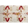 thumbnail image 6 of Brilliant Autumn Double Border Thanksgiving Tabletop, Fall Pumpkin and Sunflower Cottage Print Easy Care Fabric, Joy of Harvest, Tablecloth, 60 x 102 Rectangle, 6 of 6