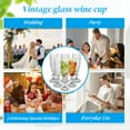 thumbnail image 5 of 150ml Vintage Diamond Clear Glass Goblets 6-Piece Set, 5oz Handmade European Wine Glasses, Dishwasher Safe Tall Stemmed Glasses for Home, Party, Bar, 5 of 8