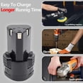 thumbnail image 2 of 12V Lithium Ion Rechargeable Battery Pack Replacement for Cordless Power Tools High Capacity Long Lasting Performance, 2 of 5
