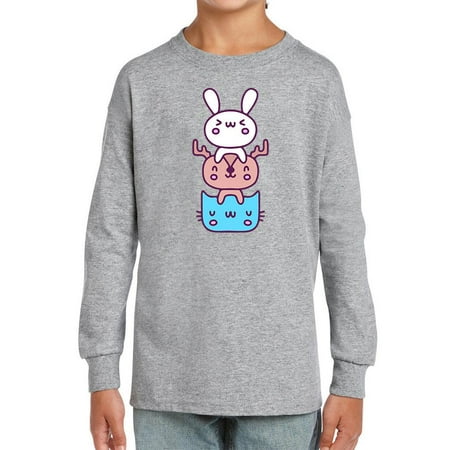 

Cute Bunny Deer Cat Stack Long Sleeve Toddler -Image by Shutterstock 2 Toddler