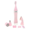 thumbnail image 1 of quatre en un Cara Eléctrica Bikini Ceja Hair Remover Device Set , Rosado Macarena Removedor de pelo para las mujeres, 1 of 8