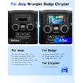 thumbnail image 2 of Podofo Android 15 7inch 4G+128G Touch Screen Car Radio Stereo for Jeep Wrangler/Dodge/Chrysler with Wireless CarPlay/Android Auto/GPS /WiFi/5.0Bluetooth/FM/RDS/SWC/AHD Backup Camera, 2 of 9