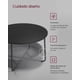 thumbnail image 3 of Mesa de café redonda VASAGLE con almacenamiento, 75 cm x 45 cm, marco de metal, 3 of 5