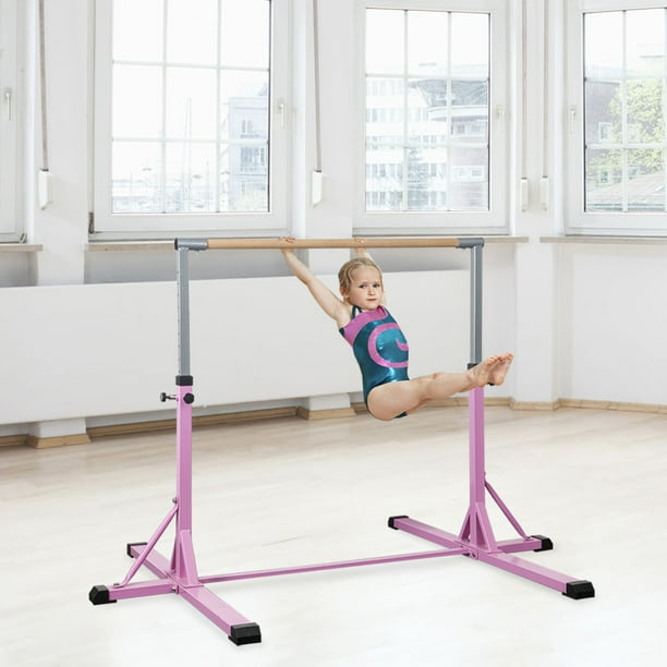 Zimtown Horizontal Gymnastics Bar for Kids, Adjustable Junior Training