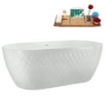 thumbnail image 3 of 67" Streamline N4780CH Soaking Freestanding Tub and Tray With Internal Drain in Polished Chrome, 3 of 6