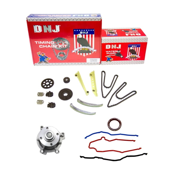 DNJ TK4155AWP Timing Chain Kit with Water Pump Fits Cars & Trucks 01-02 Ford 4.6L V8 SOHC 16V