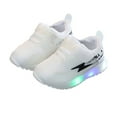 thumbnail image 3 of Siilsaa Sneakers Boys Boys Girls Sneakers Kids Lightweight Breathable Strap Running Shoes for Little Kids Toddler White,3.5 Years, 3 of 5