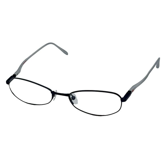 New Balance Men's Rectangle Metal Eyeglasses, Blue Grey, 50mm