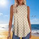thumbnail image 1 of TaTaai Random Print Women Tank Top Summer Regular Fit Sleeveless Crew Neck Pullover Non See-through Machine Washable No Fading Casual Fashion Daily Wear Top Gift, 1 of 6