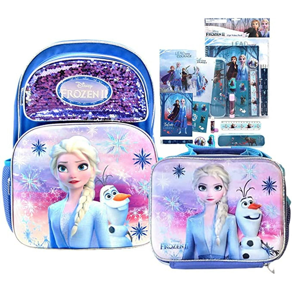 frozen backpack with lunch box