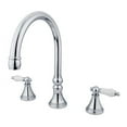 thumbnail image 3 of Kingston Brass Roman Tub Faucet, Oil Rubbed Bronze, Deck Mount KS2345PL, 3 of 4