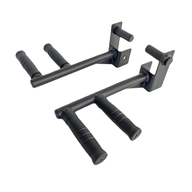 Langgg 2 Pieces Dip Bar Barbell Rack up Pull Install Chest Easy Holders to Training Narrow pitch