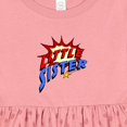 thumbnail image 4 of Inktastic Little Sister Superhero Girls Baby Dress, 4 of 5
