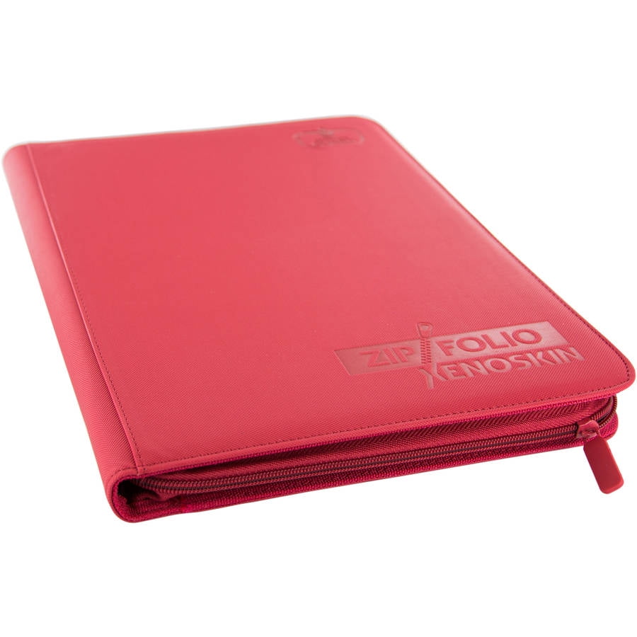 Ultimate Guard 9-Pocket ZipFolio XenoSkin Red Card Protector