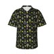 thumbnail image 1 of Balery Tennis Rackets Camisas hawaianas de manga corta para hombre, camisas playeras de corte holgado, camisas de vacaciones con botones,Small, 1 of 7