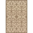 thumbnail image 1 of Unique Loom Botanical Collection Traditional Border Transitional Indoor and Outdoor Flatweave Area Rug, 5 Feet 3 Inch x 8 Feet, Brown/Beige, 1 of 2