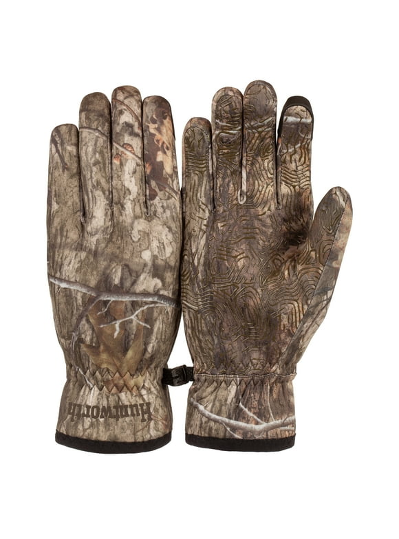 Huntworth Men's Jackal Waterproof Hunting Gloves  Mossy Oak DNA Camo, Size M/L