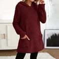 thumbnail image 5 of Meichang Womens Sherpa Fleece Hoodies Winter Soft Warm Fuzzy Pajama Pullovers Long Sleeve Loose Fit Casual Fluffy Hooded Sweatshirt with Pockets Loungewear, 5 of 9