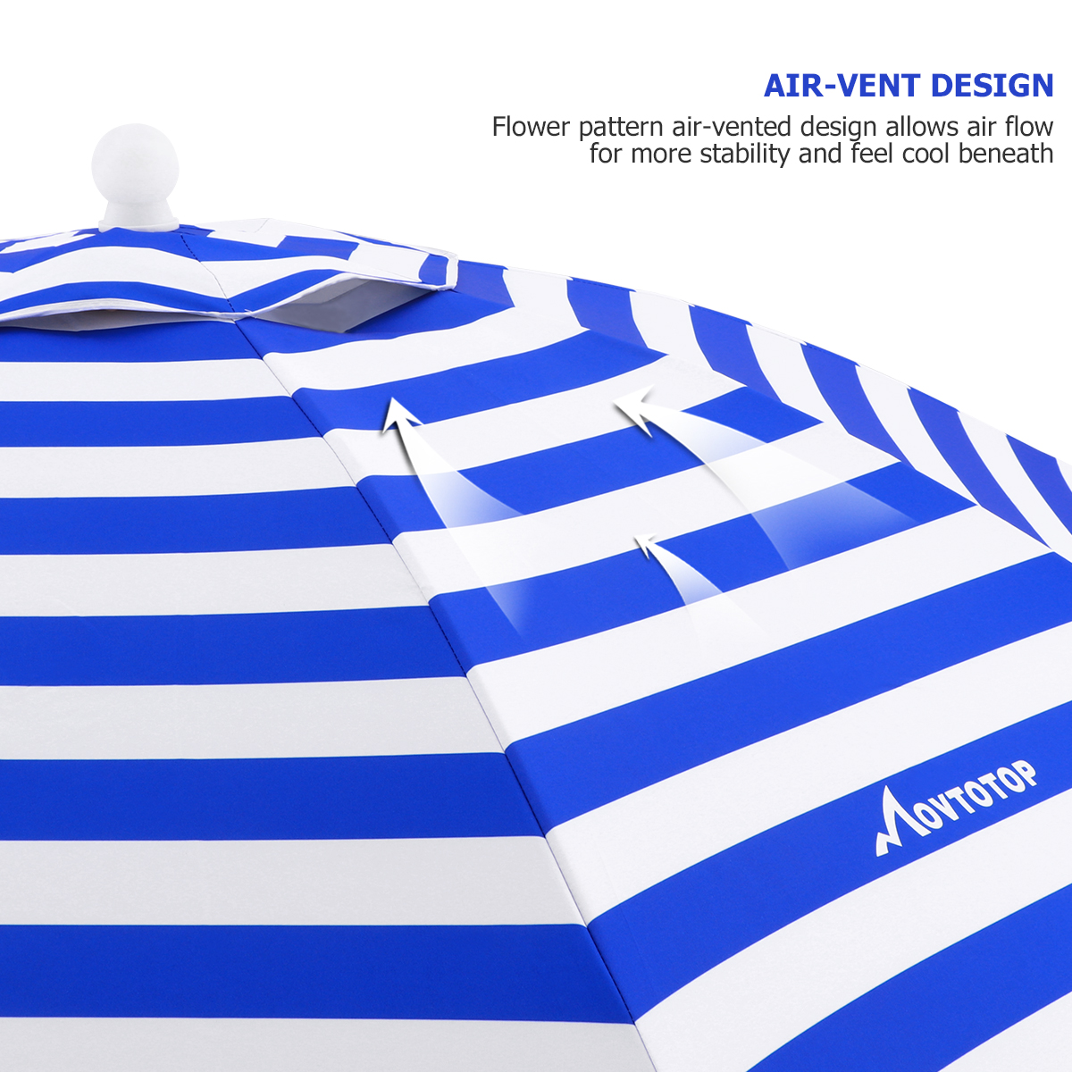 Verde MOVTOTOP Sombrilla de Playa Sombrilla de Playa 200 cm Ancla de Arena con Poste de Aluminio inclinable y protecci/ón UV 50 Sombrilla port/átil para Exteriores con Bolsa de Transporte para Patio