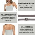 thumbnail image 5 of ACTIVE UNIFORMS Women's Soft and Breathable Cotton Stretch Camisole with Adjustable Strap Tank Top (Heather Charcoal, Medium), 5 of 6
