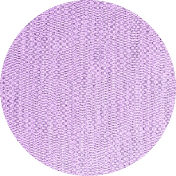 Ahgly Company Indoor Round Abstract Purple Contemporary Area Rugs, 4' Round