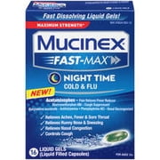 Mucinex Fast-Max Night Time Cold & Flu Liquid Gels 16 ea