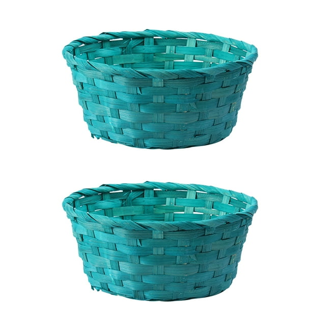 Basket Storage Woven Egg Round Easter Baskets Bread Fruit Picnic Wicker