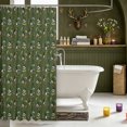 thumbnail image 3 of Manfei Aquatic Bird Pattern Shower Curtain 72Wx78L,Farmhouse Duck Bath Curtain, 3 of 5