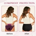 thumbnail image 5 of High Waist Leak Proof Incontinence Panties, Plus Size Leak Proof Underwear for Women Tummy Control Briefs, 5 of 7