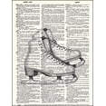 thumbnail image 2 of Ice Skates - Dictionary Art Print Printed On Authentic Vintage Dictionary Book Page - 8 x 10.5, 2 of 3