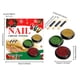 thumbnail image 3 of Polvo de uñas cromado de 3 colores, dorado, verde, metálico, efecto espejo navideño, pigmentos en polvo cromado para decoración de uñas, brillo de espejo mágico DIY., 3 of 9