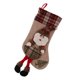 thumbnail image 1 of Medias navideñas a cuadros con bolsa de regalo para dulces, decoración navideña colgante Santa, 1 of 9