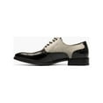 thumbnail image 4 of Stacy Adams Harrington Plain Toe Lace Up Leather Shoes Black Multi 25643-009, 4 of 7