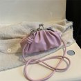 thumbnail image 4 of Bolsa de mano de PU con hebilla de Clip de Metal para mujer, de cuero para viajes y citas Ndcxsfigh Para Estrenar, 4 of 9