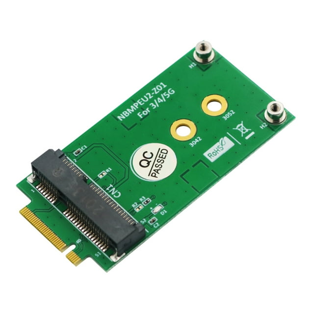 Adaptateur pour Carte NGFF M.2 Key B vers Mini PCI-E avec Emplacement pour Carte NANO SIM pour Module GSM LTE 3G/4G/5G Mini PCIe vers PC de Bureau Sans Emplacement pour Carte SIM