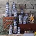 thumbnail image 2 of Final Clearance! New Colorful Led Metal Lighthouse Nautical Light Lamp Beach Desk Ornament Decor, 2 of 9