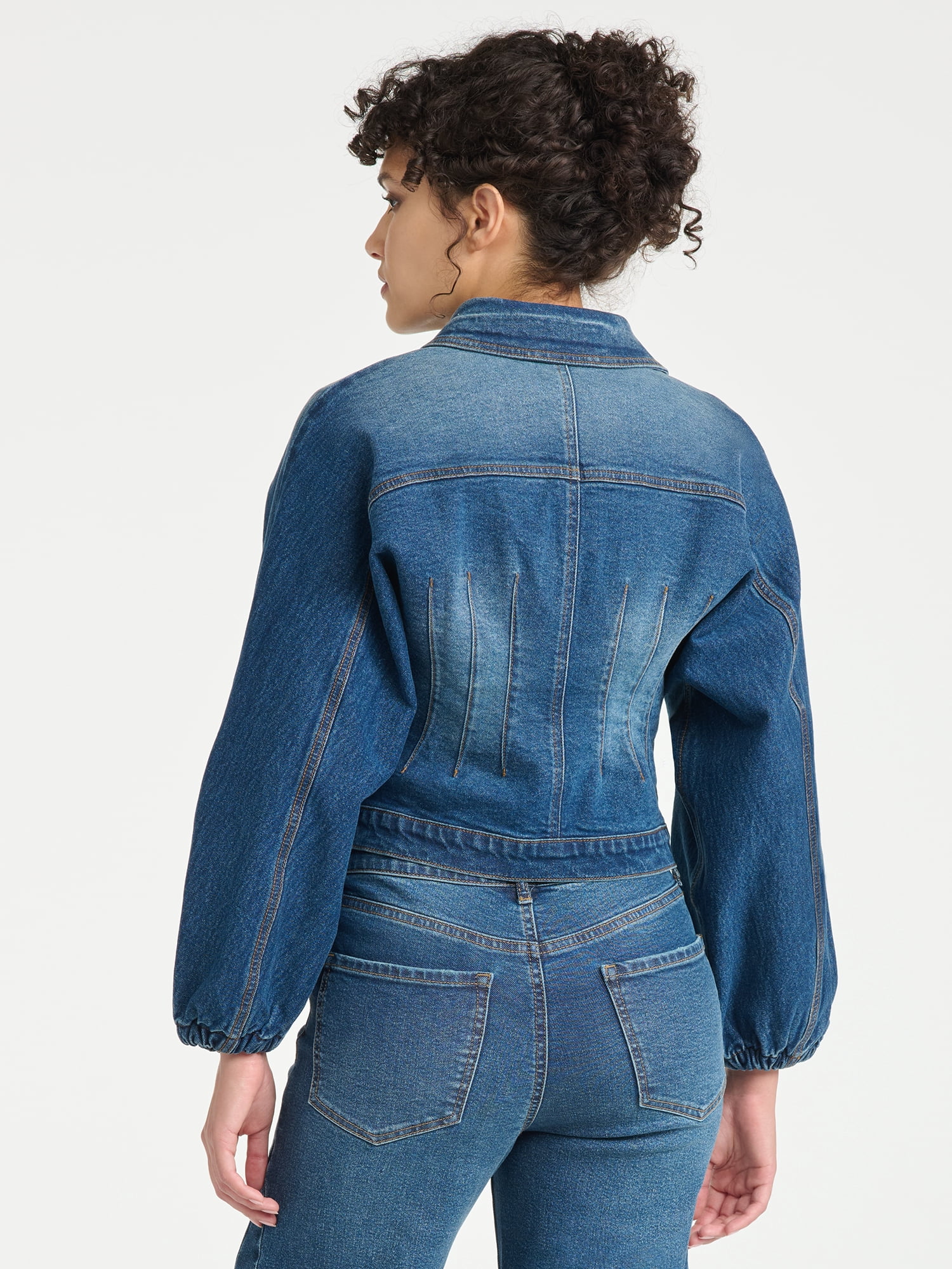 Sofia Vergara Women's Darted Denim Waist Jacket, Sizes XS-XXL