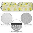 thumbnail image 6 of Uorisanigo Windshield Sun Visor Foldable Yellow Lemon Print Sunshade Aluminum Foil Sun Shield for Jeep Wrangler TJ JK JKU Sport Sahara Rubicon 2 Door & 4 Door, Car Interior Accessories, 6 of 7