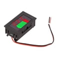 thumbnail image 1 of 12-72V Battery Charge Indicator Lithium Battery Capacity Meter Digital Display Red, 1 of 10