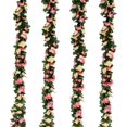 6pcs Artificial Flower Garlands, Fake Peony Vine Artificial Flower with