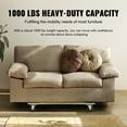 thumbnail image 6 of VEVOR Furniture Dolly, 1000 lbs Load Capacity,18" x 30", 4 x 3" PP Swivel Casters, Heavy Duty Hardwood Furniture Moving Dolly, Mover's Dolly, Moving Cart with Wheels for Heavy Furniture Home Cleaning, 6 of 9