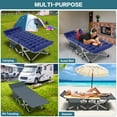 thumbnail image 6 of Slsy Folding Camping Cot with 3.3 Inch 2 Sided Mattress & Carry Bag for Adults & Kids, Folding Sleeping Cot, Heavy Duty Supports 880 Lbs, 6 of 11