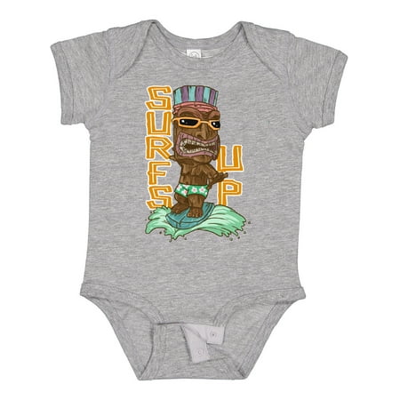 

Inktastic Vacation Tiki God on a Surfboard Surf s Up! Gift Baby Boy or Baby Girl Bodysuit