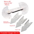 thumbnail image 3 of Scienceny Engranajes de calibre Pasos de rosca de tornillo Pulgadas métricas profesionales Metalurgia Medidores de medición industriales de mano Herramientas manuales y eléctricas Tipo 1 Scienceny TO008160-01B, 3 of 6